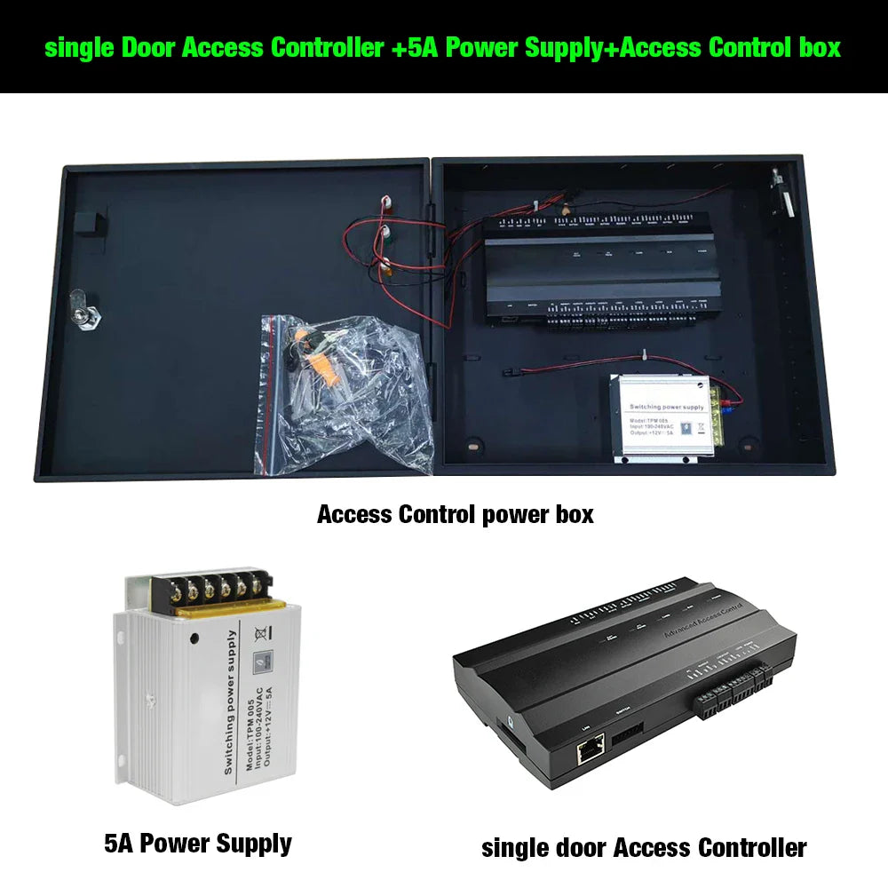 1 2 4 door Security Access Controller with Back Up battery Function 5A Power Box  Tcp/Ip Access Control Board