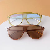 New Trendy Gradient Green Oversized Square Sunglasses Women 2022 Brand Designer Big Large Rectangle Men Sun Glasses Shades UV400