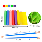 TPE Yoga Elastic Band Exercise Resistance Bands Pilates Stretch Loop Rubber Band Fitness Workout Training Pull Rope for Gym