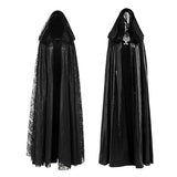 Court vintage lace hooded coat Hallowee dress punk Long cloaked women medieval skirt women european clothing Wizard cloak cape