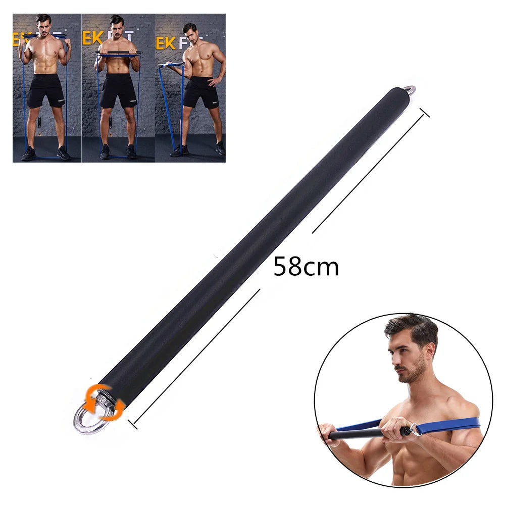 208cm Pull Up Fitness Power Band Gym Equipment Expander Resistance Rubber Band Workout Exercises Crossfit Strengthen Muscles