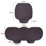 SEAMETAL Universal Car Seat Covers Pu Leather Car Seat Protector Four Seasons Car Seat Cushion Chair Carpet Pad Auto Accessories