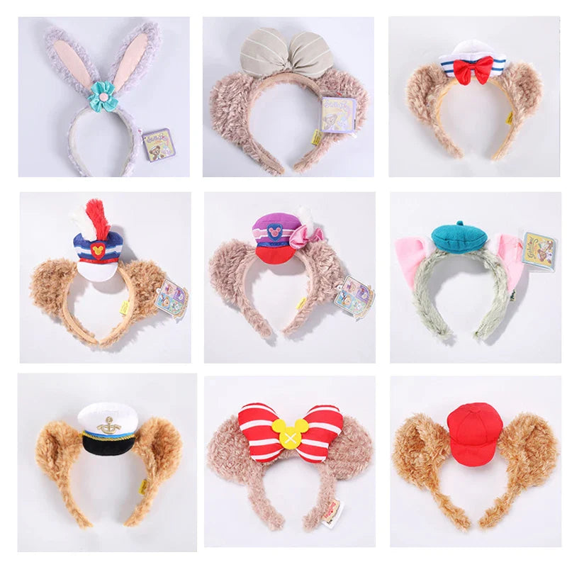 Disney Christmas Catoon Plush Animal Hairband Headband Hair Accessories women girl Baby toys kids COSTUME Headband Hair