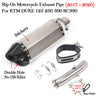 Slip on 51mm Motorcycle Exhaust System Muffler Escape Modified Middle Link Pipe For KTM DUKE 125 250 390 RC390 2017 18 2019 2020