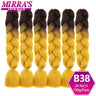 6 Bundles Jumbo Braiding Hair Extensions 24 Inch Synthetic Hair Braids for DIY Box Twist Crochet Hair Wholesale Drop Shipping