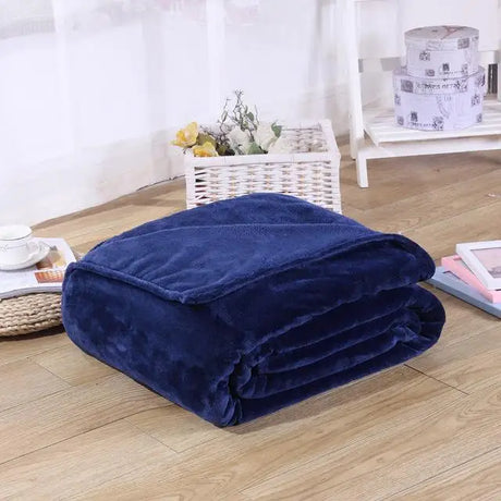 Soft Solid Black Color Coral Fleece Blanket Warm Sofa Cover Twin Queen Size Fluffy Flannel Mink Throw Plaid Plane Blankets