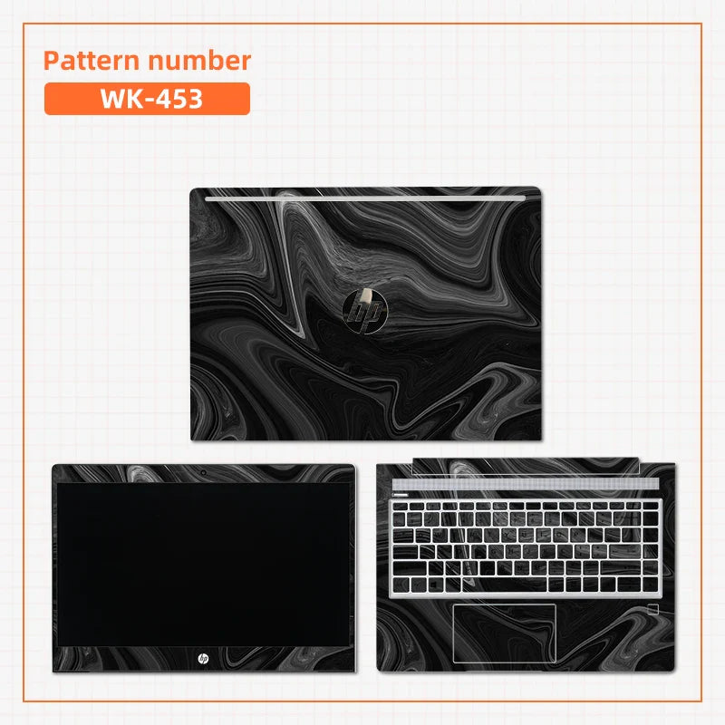 Marble Cover Laptop Sticker Skins Notebook Skin PVC Cover for HP Laptop Envy X360/Pavilion 14 15/14S dk/ 14s dq/15 da/HP 440 G6