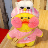 30cm Cute Lalafanfan Yellow Cafe Ducks Stuffed Soft Toy Kawaii Soothing Toys Aminal Dolls Pillow For Gril Kids Brithday Gifts