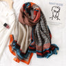 2023 New Plaid Cotton Pashmina Shawl Lady Wrap Warm Winter Scarves Autumn Design Print Female Foulard Beach Stoles Luxury Scarf