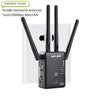 AC1200 WiFi Range Extender Wireless WiFi Repeater Router Access Point 1200Mbps 2.4G&5GHz Full Coverage WiFi Signal Amplifier