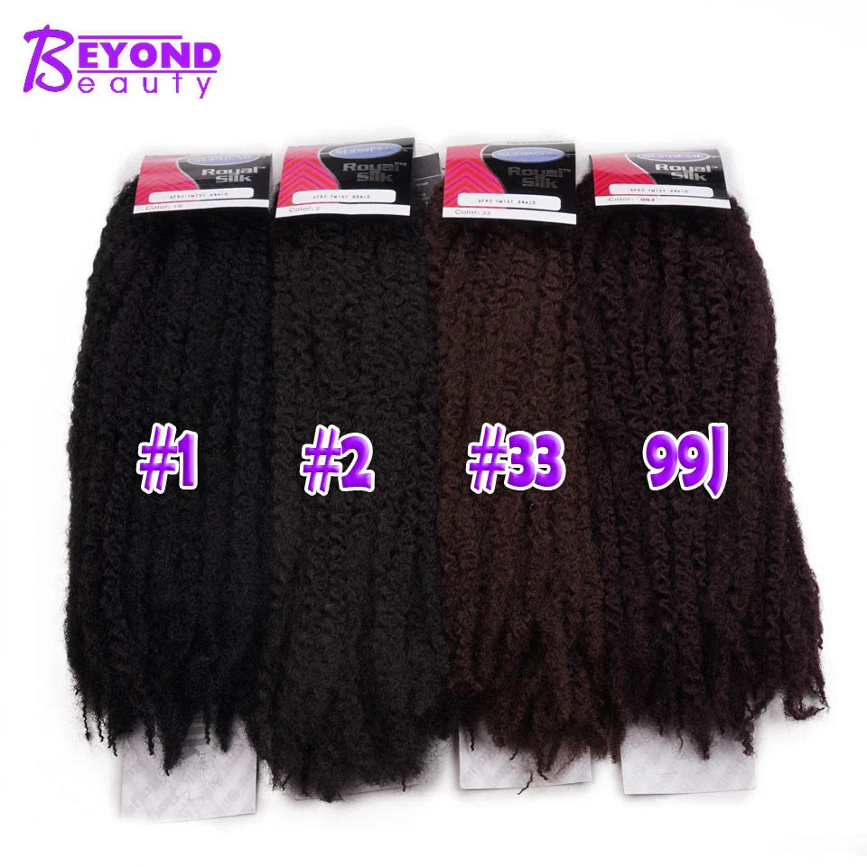 18inch Synthetic Afro Kinky Marley Braids Hair Soft Jumbo Crochet Braids Hair Extensions For Women Long Ombre Marley Twist Hair