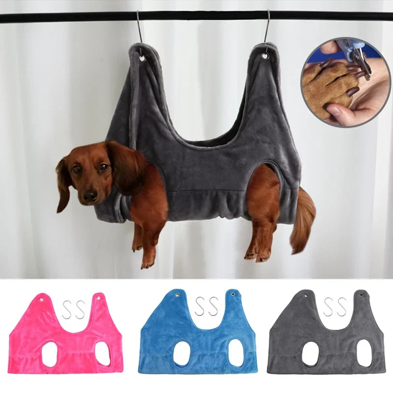 Pet Grooming Hammock Helper Cat Dog Grooming Thicken Hammocks Restraint Bag for Nail Clip Trimming Bathing Anti Bite Scratch