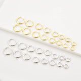 ANDYWEN 925 Sterling Silver Gold 5mm -12mm Plain Thick Huggies Size Circle Hoop Luxury Jewelry 2021 Women Wedding Gift Jewels