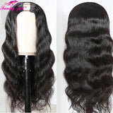 FG Body Wave U Part Wig Non-Lace Glueless Peruvian Remy Human Hair Wigs For Black Woman 150% density Middle Flawless Upart Wigs