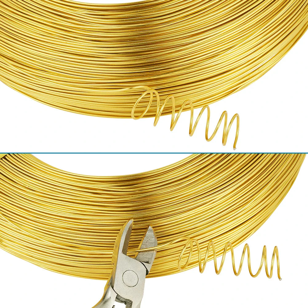 500g 0.8/1/1.2/1.5/2/3/2.5/3.5/4mm Aluminum Wire Bendable Beading Wire Supplies for Jewelry Making DIY Necklace Bracelets Craft