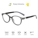 iboode Cat Eye Oval Baby Kids Glasses Frame Boys Girls Computer Protective Optical Eyeglasses Fashion Children’s spectcle Frames