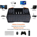 i8 Plus No Backlit 2.4GHz Mini Wireless Keyboard With Touchpad English Russian Air Mouse Remote Control For Android TV Box PC