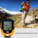 SUNROAD Multifunctional Handheld USB Compass Altimeter Barometer Digital Watch