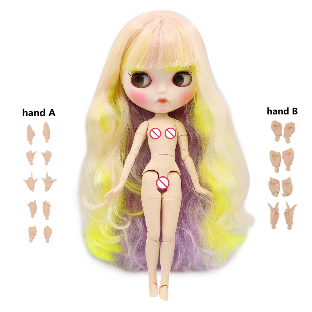 ICY DBS Blyth Doll 1/6 Joint Body DIY BJD toys Fashion Dolls girl gift Special Offer on sale with hand set A&B