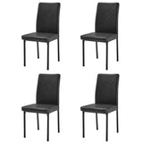 Double-layer Square Tempered Glass Stainless Steel Cylindrical Leg 80*80*75cm Dining Table Set or 4pcs Dining Chairs