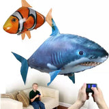 Electric Remote Control Flying Shark Aerial Inflatable Flying Fish Wedding Toys Kids Toys Shark Manipulation