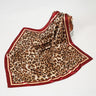 Luxury Women Silk Scarf Square Shawls Lady Bandana Fashion Leopard Print Hijab Scarves Female Neckerchief Head Wraps Foulard