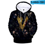 2021 Vikings Ragnar Lothbrok 3D 3D Hoodie Pullovers Sweatshirt Round Neck 3D Hoodie Pullover Men/women Pullovers Boys/girls Stre