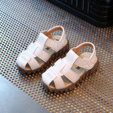 Leather Sandals Boys 2020 100% Soft Leather In Summer The New Boys And Girls Children Beach Shoes Kids Sport Sandals Princess S