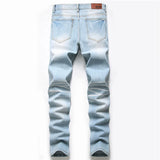 2022 Autumn New Fashion Retro Hole Jeans Men Pants Cotton Denim Trouser Male Plus Size High Quality Jeans Dropshipping