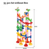 DIY Construction Marble Run Race Track Building Blocks Kids 3D Maze Ball Roll Toys Children Christmas Gift 45/93/113/142pcs Set