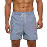 ESCATCH Fast Dry Men's Board Shorts Vertical Stripe Design New Arrival Summer Beach Surfing Man Swim Pants Plus Size