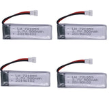 5PCS 3.7V 500mAh li-po Battery for H37 V966 V977 T37 X20 U815A U818 RC Quacopter Spare Parts Accessories 721855 XH2.54