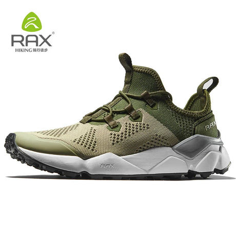 RAX  New Men's Suede Leather Waterproof Cushioning Hiking Shoes Breathable Outdoor Trekking Backpacking Travel Shoes For Men