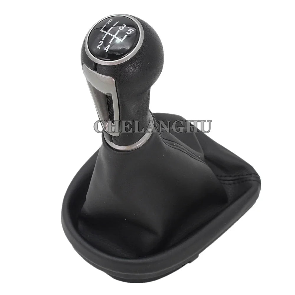 5 / 6 Speed MT Car Gear Stick Shift Knob With PU Leather Boot For Seat Leon 2006 2007 2008 2009 2010 2011 2012