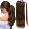 Full Shine Ponytail Human Hair 70g/80g Machine Made Remy Ponytails Extensions for White Women Human Hair Ponytail