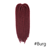 YunRong Senegalese Twist Hair Jumbo Crochet Braids 22 inch 120g 20 Color Ombre Synthetic Crochet Hair Braiding Hair For Women