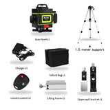 Laser Level 12/16 lines green line 3D/4D Self-Leveling 360 Horizontal And Vertical Powerful Laser level green Beam laser level