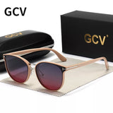 2021 GCV Polarized Lady Sunglasses Cat Eye Fashion  Sun Glasses Luxury Woman Female Brand  Ultralight Frame Tourism Party  Leisu