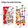 DIY Construction Marble Run Race Track Building Blocks Kids 3D Maze Ball Roll Toys Children Christmas Gift 45/93/113/142pcs Set