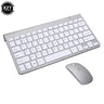 2.4G Wireless Keyboard and Mouse Mini Multimedia Keyboard Mouse Combo Set for Notebook Laptop Mac Desktop PC with USB Receiver