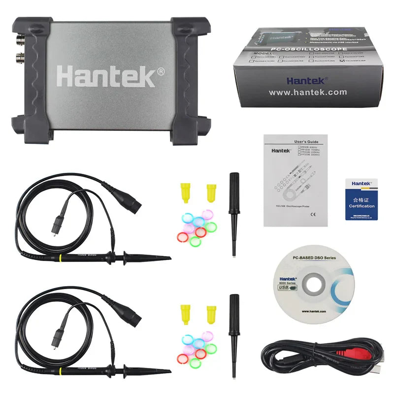 Hantek 6022BE&6022BL Auto Oscilloscope Laptop PC USB Portable Осциллограф 2 Digital Storage 20MHz 48MSa / S Logic Analyzer