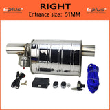 EPLUS Car Exhaust System Vacuum Valve Control Exhaust Pipe Kit Variable Silencer Stainless Universal 51 63 76 Mm Remote Control