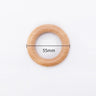 Mamihome 50pc 40mm-70mm Beech Wooden Rings Baby Teether BPA Free Wooden Blank Rodent DIY Nursing Bracelets Children'S Goods Toys