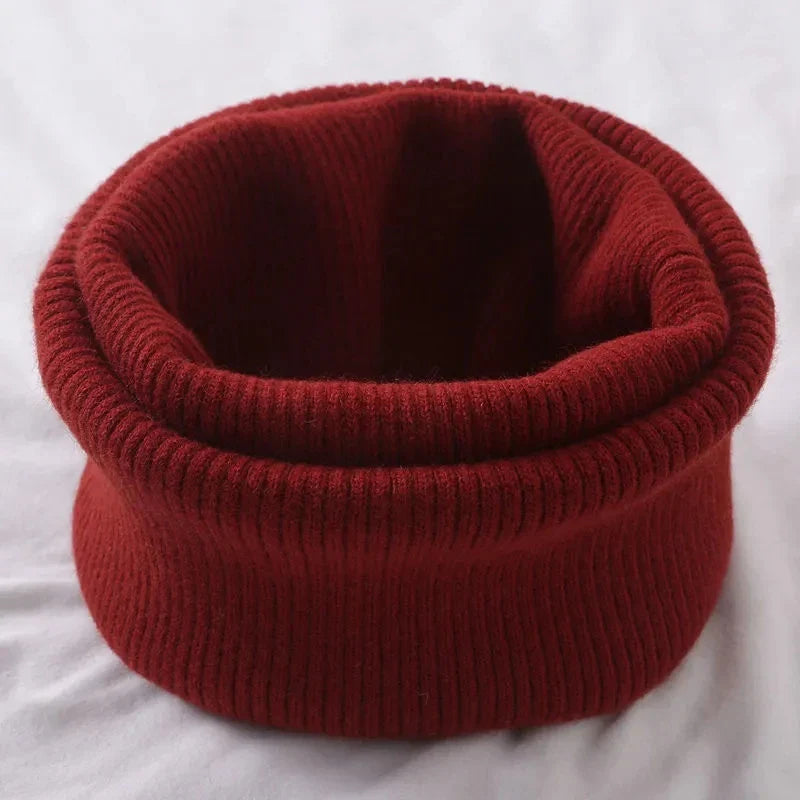 Korean Solid Color Cashmere Collar Pullove Warm Scarf Men Women Winter Thick Windproof Neck Protect Elastic Wool Knit Scarve O20