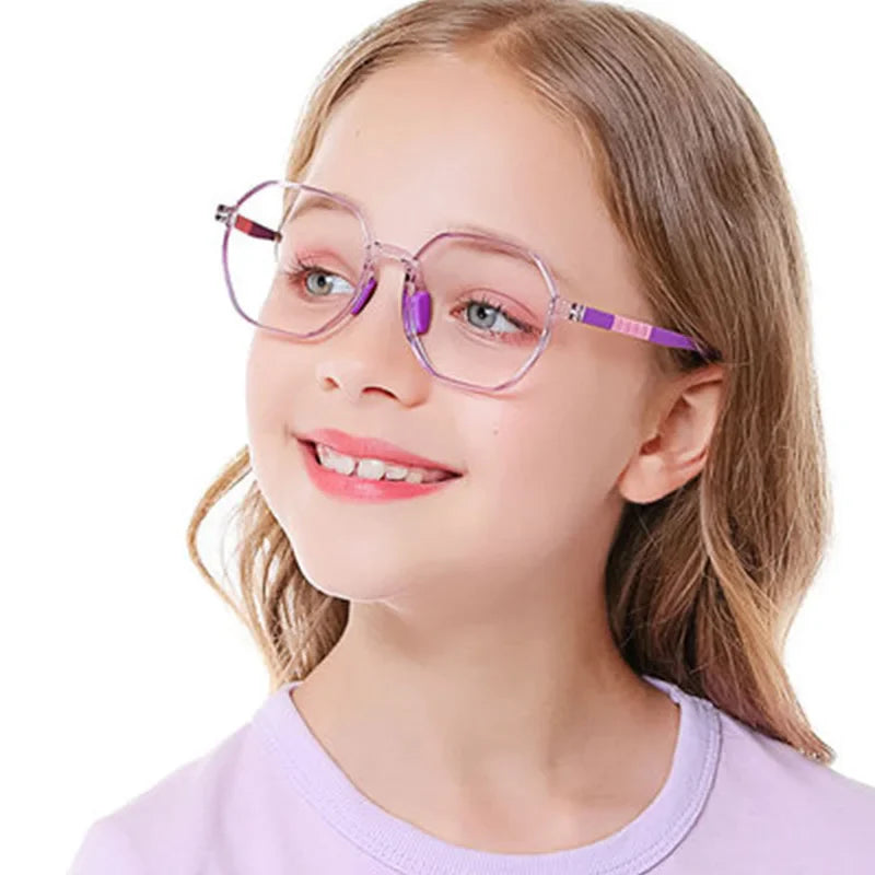 2022 News Kids Glasses Frame Blue Light Blocking Children’s Computer Eyeglasses TR90 Soft Flexible Myopia Optical Eyewear