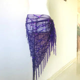 New Style Belly Dance Costumes Sequins Tassel Belly Dance Belts Hip Handkerchief Belts For Women