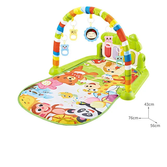 Baby Mat Kids Activity Gym Fitness Frame Play Mat Toys Playground Crawling Game Blanket Fence Toddler Game Center Kids Carpet