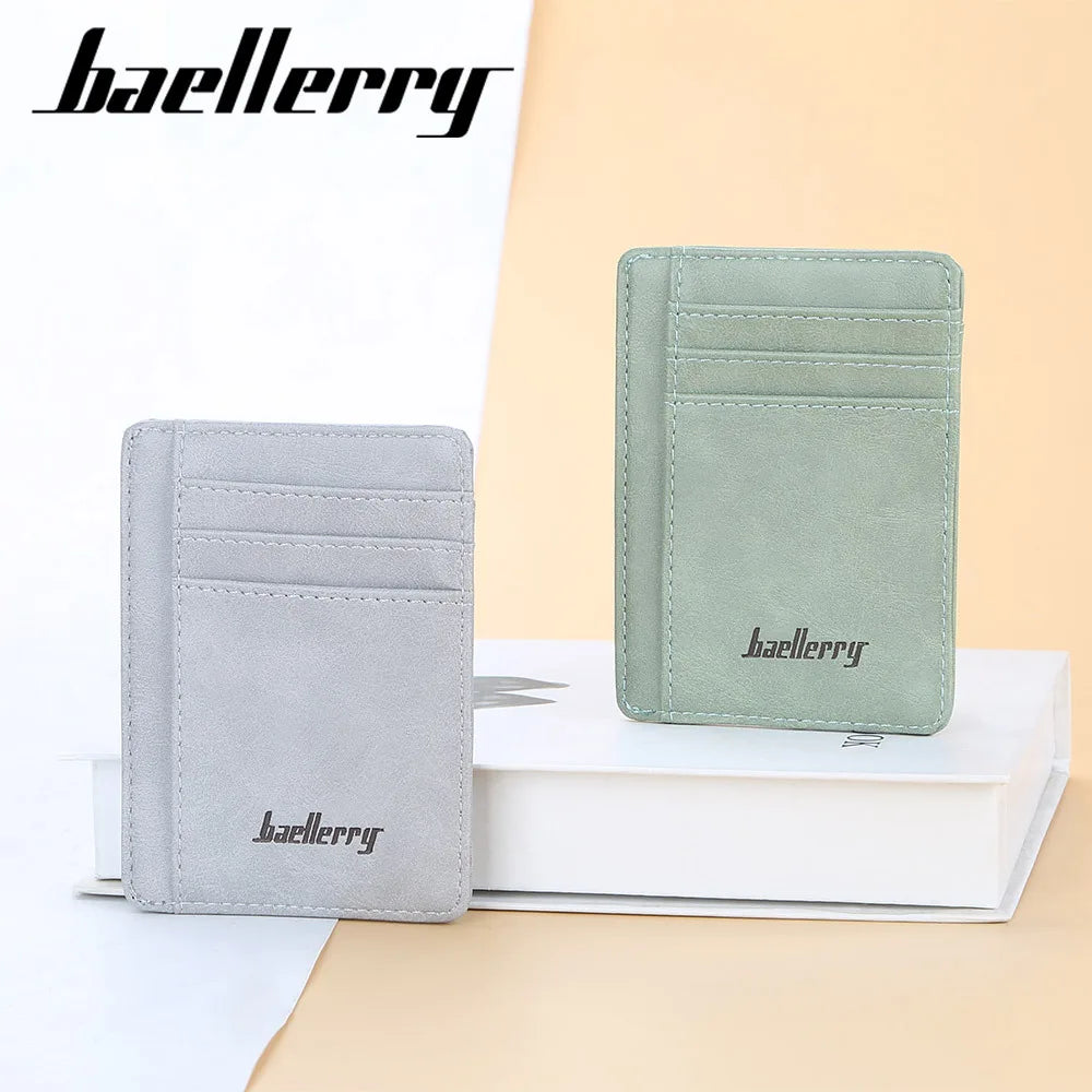 2022 New Mini Men Card Wallets Customized Card Wallet PU Leather Thin Card Holder Quality Male Card Purse Men Wallets Carteria