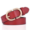 VATLTY Official Authentic Woman Leather Belt Golden Alloy Buckle Natural Cowhide Ladies Jeans Belt Trousers Belt Female ZK105