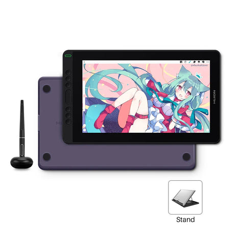 HUION Kamvas 13 Graphic Tablet Monitor 120%sRGB Battery-Free Pen Display Drawing Monitor 8192 Levels Pen with Express Keys Gamut